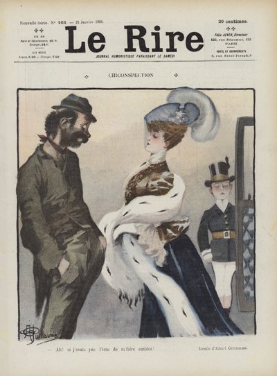 Illustrazione per Le Rire da Albert Guillaume
