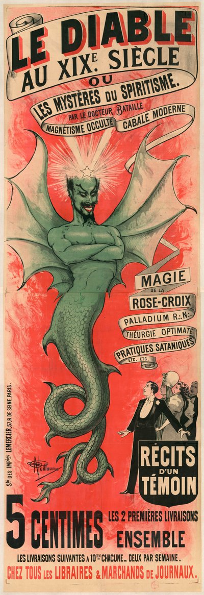 Le Diable au XIXe siècle ou les Mystères du spiritisme par le docteur Bataille da Albert Guillaume