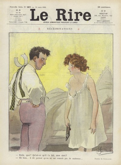 Recriminazioni. Illustrazione per Le Rire da Albert Guillaume
