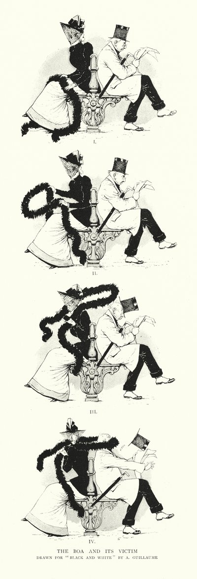 Il boa e la sua vittima (incisione) da Albert Guillaume