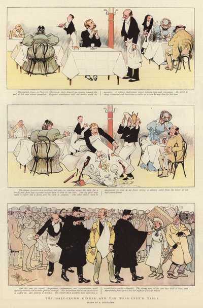 La cena da mezza corona e il tavolo dalle gambe deboli da Albert Guillaume