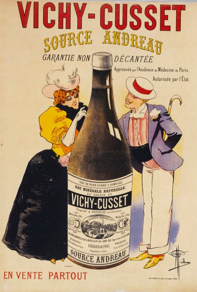 Vichy-Cusset - Fonte Andreau, c. 1895 da Albert Guillaume