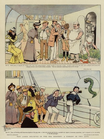 Perché Jones crede nel serpente marino, una commedia in due atti da Albert Guillaume