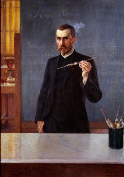 Ritratto del dottor Emile Roux, assistente di Louis Pasteur nel 1894 da Albert Gustaf Aristides Edelfelt