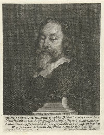 Busto di Simon Paulli da Albert Haelwegh