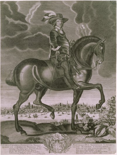 Ritratto equestre di Oliver Cromwell, c.1655 da Albert Haelwegh