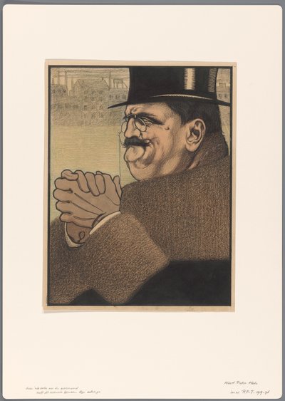 Bozzetto per una caricatura politica: il capitalista da Albert Hahn (I)