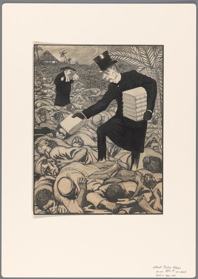 Bozzetto per una caricatura politica sulla missione da Albert Hahn (I)
