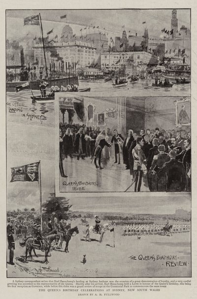 Celebrazioni del compleanno della Regina a Sydney, Nuovo Galles del Sud da Albert Henry Fullwood