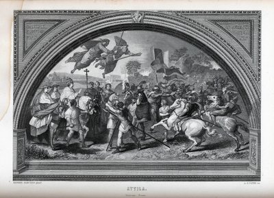 Attila dopo Raffaello, 1882 da Albert Henry Payne