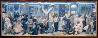 La partenza dei poilus – Agosto 1914 da Albert Herter