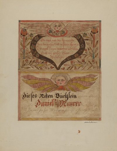Manoscritto e miniatura, c. 1937 da Albert J. Levone