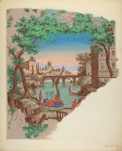 Carta da parati, c. 1936 da Albert J. Levone