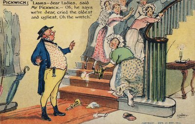 Mr Pickwick offende un gruppo di donne da Albert Jnr. Ludovici