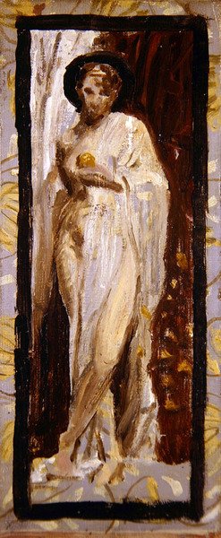 Nudo drappeggiato / Studio da Albert Joseph Moore