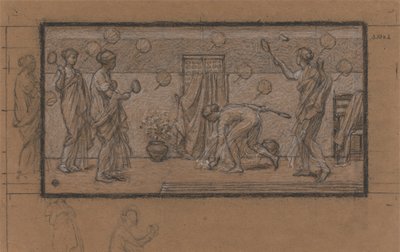 Studio per Battledore e Shuttlecock da Albert Joseph Moore