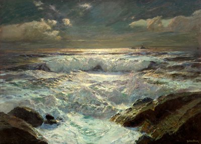 La luce dei Longships (olio su tela) da Albert Julius Olsson