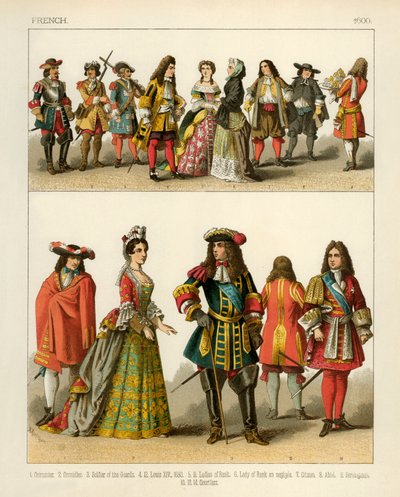 Costumi francesi 1600 da Albert Kretschmer