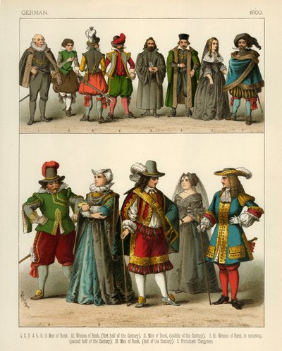 Costume tedesco 1600 da Albert Kretschmer