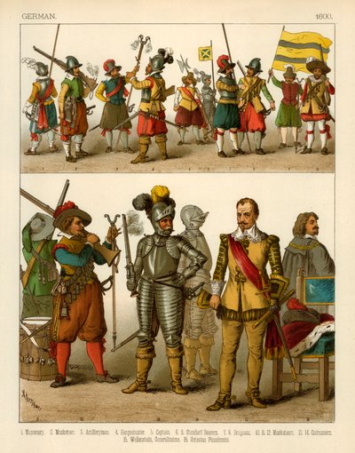 Costumi tedeschi 1600 da Albert Kretschmer