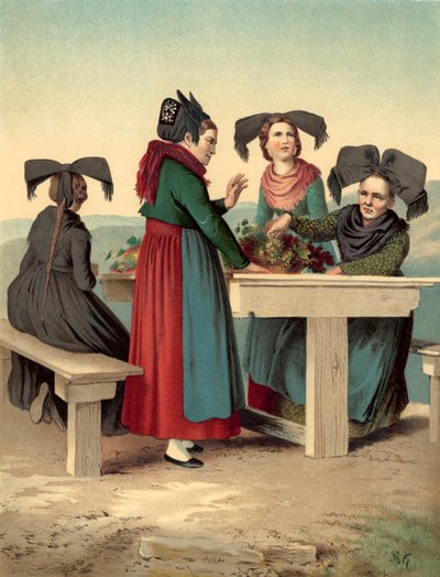 Costume tedesco, Baden, Stauffen u Mullheim da Albert Kretschmer