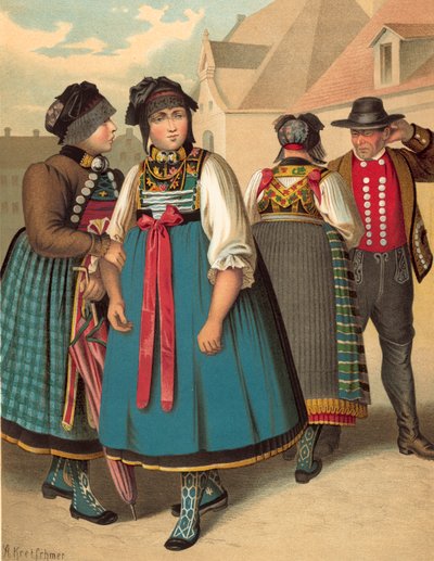Costume tedesco, Bayern, Dachau da Albert Kretschmer