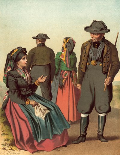 Costume tedesco, Bohmen kreis Eger da Albert Kretschmer