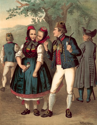 Costume tedesco, Chur-Hessen e der Schwalm da Albert Kretschmer