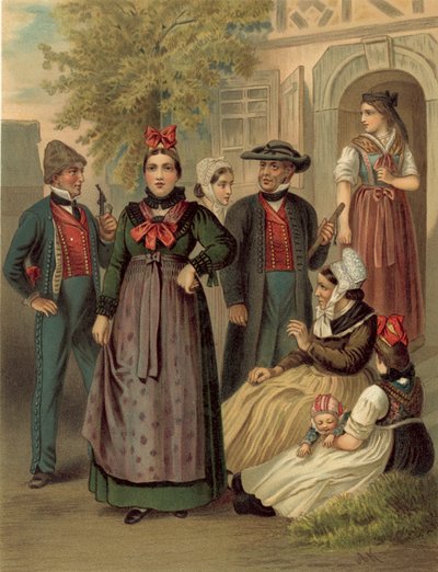 Costume tedesco, Elsass Um Weissenburg da Albert Kretschmer