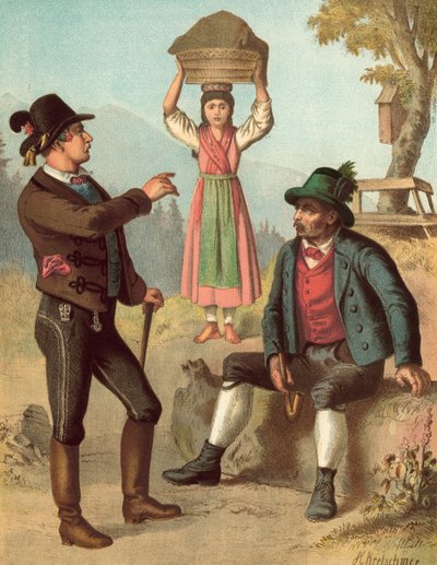 Costume tedesco, Oesterreich, Salzkammergut da Albert Kretschmer