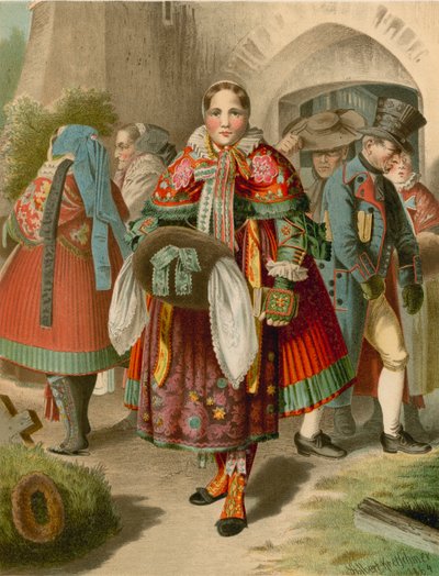 Costume tedesco, Pommern, Weitzacker da Albert Kretschmer