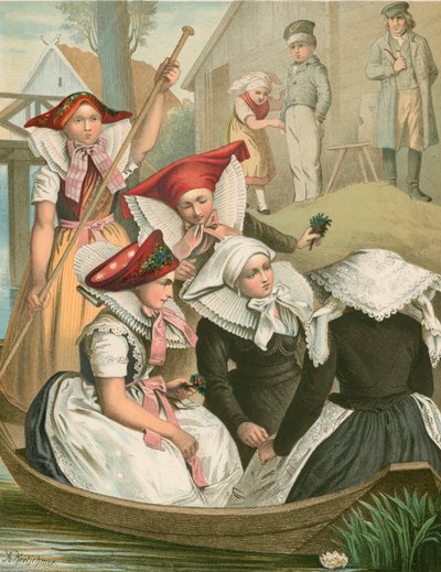 Costume tedesco, Preussen, Spreewald da Albert Kretschmer