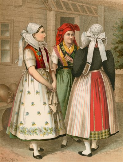 Costume tedesco, Preussen, Spreewald da Albert Kretschmer