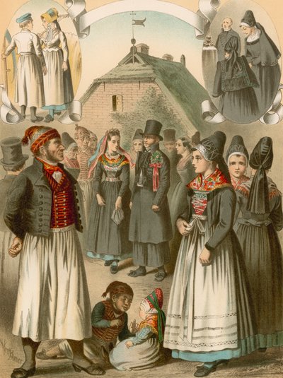Costume Tedesco, Rugen, Monchgut da Albert Kretschmer