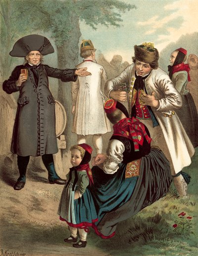 Costume tedesco, Thur-Hessen e der Schwalm da Albert Kretschmer
