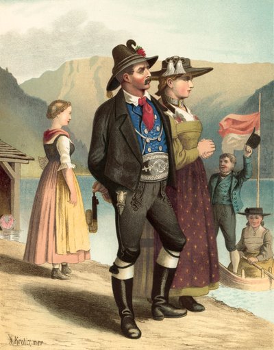 Costume tedesco, Tirolo, Achenkirch da Albert Kretschmer