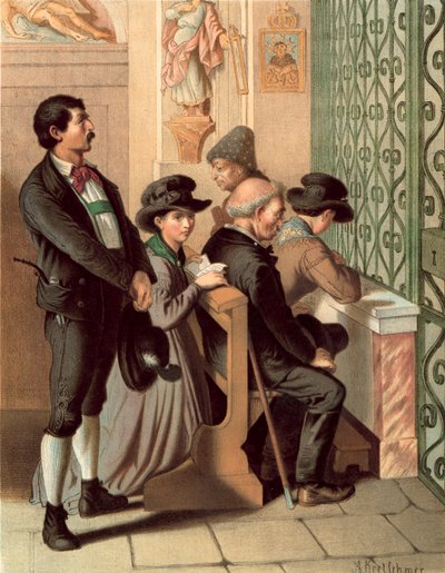 Costume tedesco, Tirolo, Ober-Innthal da Albert Kretschmer