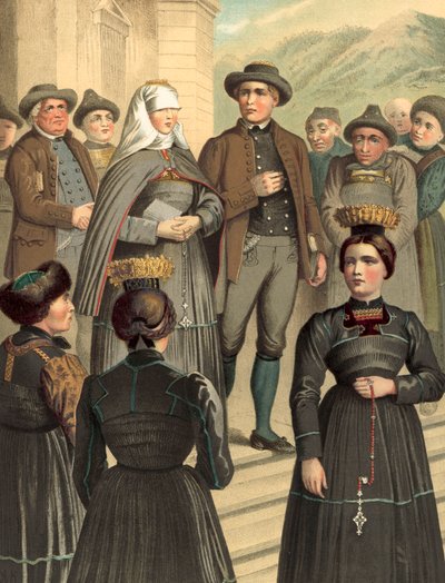 Costume tedesco, Vorarlberg, Bregenzerwald da Albert Kretschmer