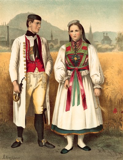 Costume tedesco, Wurtemberg Betzingen da Albert Kretschmer