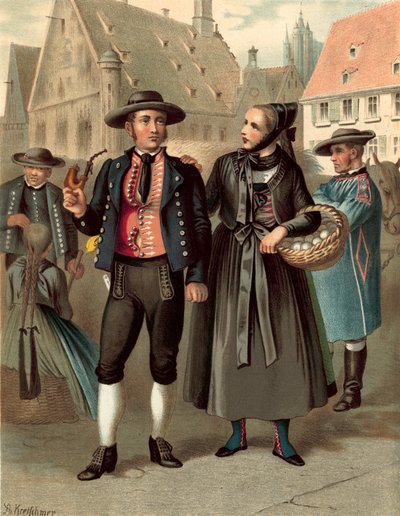 Costume tedesco, Wurtemberg Ulm da Albert Kretschmer