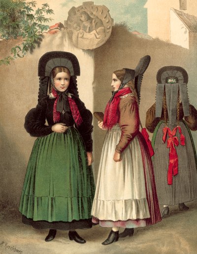 Costume tedesco, Wurtemberg presso Rottweil da Albert Kretschmer