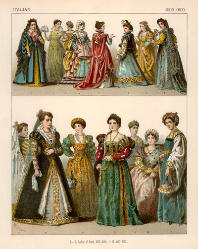 Costume Italiano 1500-1600 da Albert Kretschmer