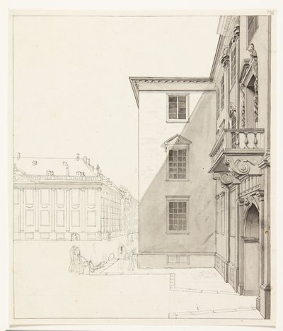 Kongens Nytorv. Parte di Charlottenborg e Palazzo Thott da Albert Küchler