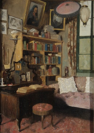 Angolo dello studio di Sir Richard Burton, 1889 da Albert Letchford