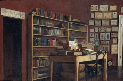 Angolo dello studio di Sir Richard Burton, 1889 da Albert Letchford