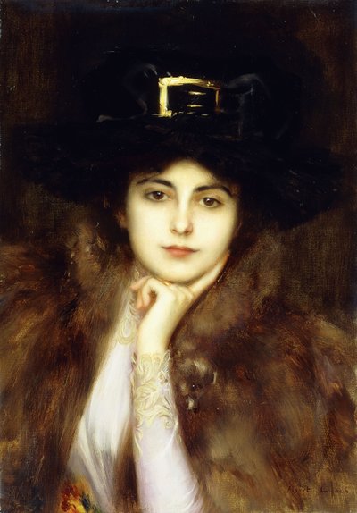 Ritratto di una signora elegante da Albert Lynch