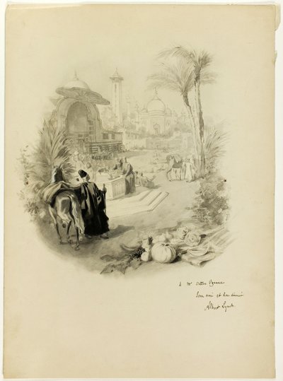 Studio per illustrazione per Aline, Regina di Golconda da Albert Lynch