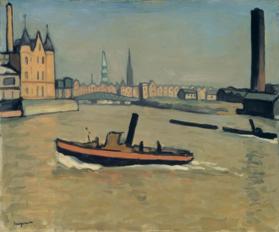 Il porto di Amburgo da Albert Marquet