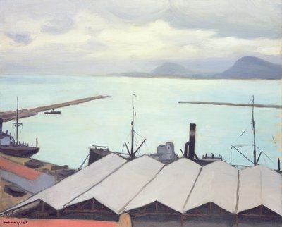 Hangar nel porto di Bougie, Algeria da Albert Marquet