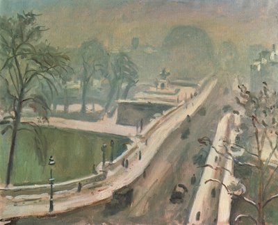 Le Pont Neuf e il Vert Galant nella neve da Albert Marquet